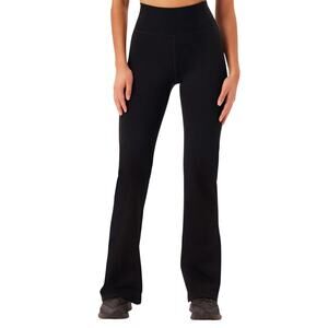Girlfriend Collective Compressive High Rise Flare Black Athleisure Pant Leggings